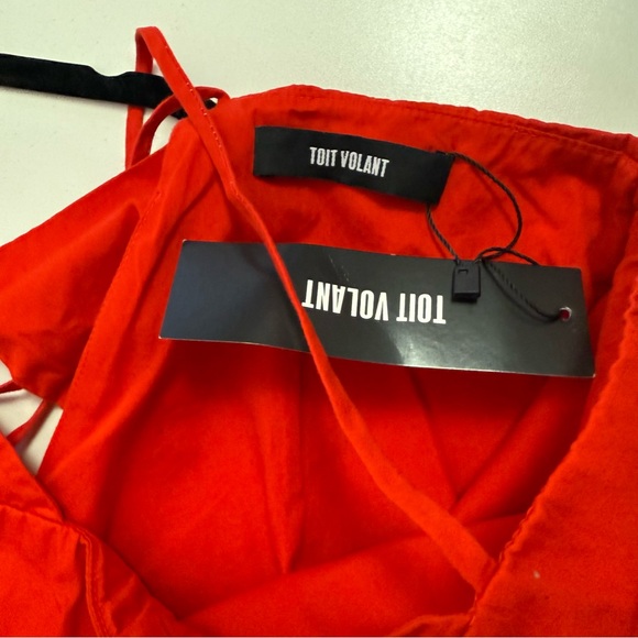 TOIT VOLANT l NWT Verona Dress Red XXL - Picture 6 of 8